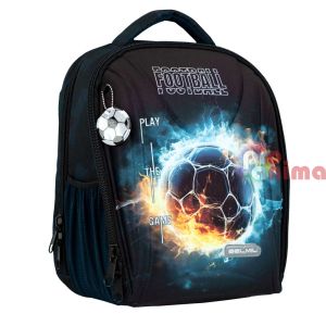 Ергономична ученическа раница- черупка Belmil Soccer Ball