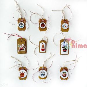 Коледни стикери с камъчета DP Craft, 25 бр