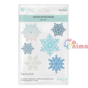 Щанца ажурни снежинки, 6 бр.,