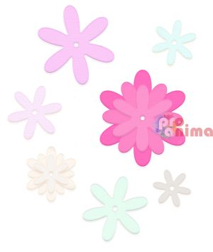 Шаблон за изрязване и релеф DP Craft, маргаритки, 4 бр.