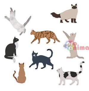 Шаблон за изрязване и релеф (щанца) DP Craft, котки, 6 бр.