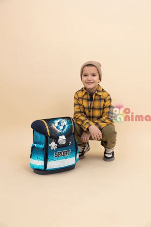 Ученическа, момчешка раница-кутия Belmil Fire Football