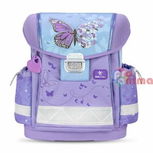 Раница за училище Belmil Purple Blue Butterfly