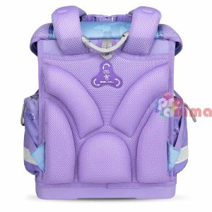 Ергономична ученическа раница Belmil Purple Blue Butterfly