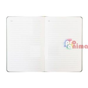 Бележник Deli, A5, 96 листа, оранжев, с ластик