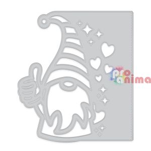 Шаблон за изрязване и релеф Коледно джудже