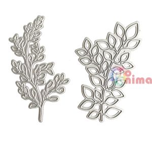 Шаблони за изрязване и релеф (щанца) Клонки, 2 бр.