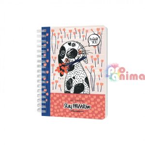 Бележник Drasca Stay PAWsitive, A6, 80 листа, Tuli