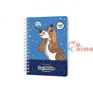 Бележник Drasca Stay PAWsitive, А6, 80 листа, Moonie