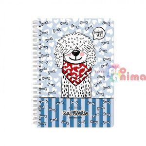 Бележник Drasca Stay PAWsitive, А5, 80 листа, Bandit