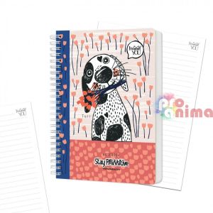 Тефтерче Drasca Tuli, A5, 80 листа, спирала, Tuli