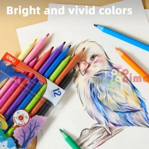 Цветни моливи Deli Color Wow Джъмбо 12 цвята