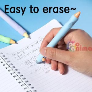 Синьопишеща, изтриваема химикалка Deli