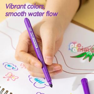 Флумастери Deli Kids, 12 цвята, PVC опкаовка