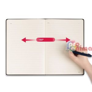 Черен бележник Deli Sleek, 80 листа