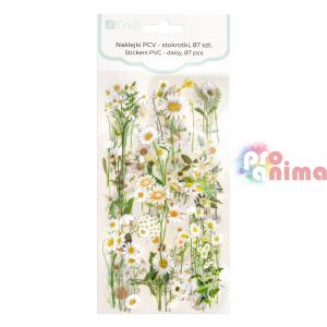 Прозрачни стикери Маргаритки, 87 бр.