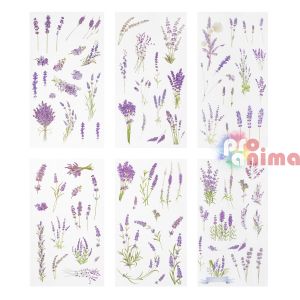 Прозрачни стикери Лавандула, 92 бр.