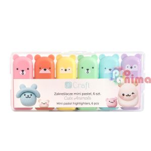 Мини текстмаркери, Сладки животни, 6 бр.