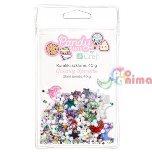 Мъниста стъклени Галактика, блестящи