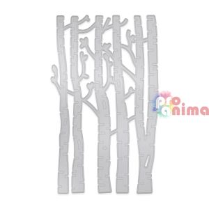 Шаблон за изрязване и релеф Брези