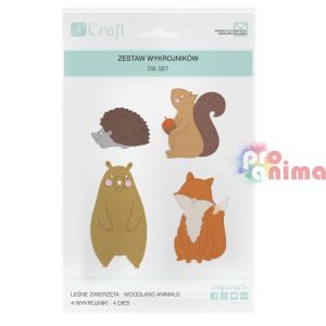 Шаблони за изрязване и релеф (щанци) Горски животни, 4 бр.