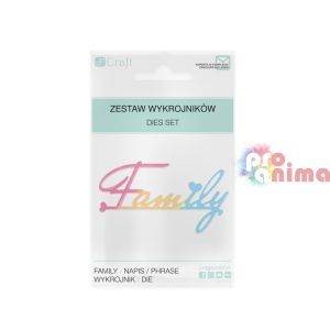 Шаблони за изрязване и релеф (щанци) Надпис Family/ Семейство