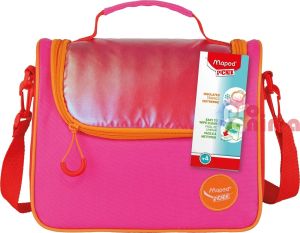 Термо чанта за храна Maped- с дълга дръжка, sunset розова