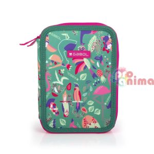 Gabol Vida- твърд ученически несесер с 2 ципа