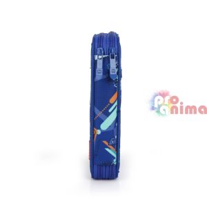 Твърд ученически несесер Gabol Crew, с 2 ципа