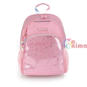 Ученическа раница за момиче Gabol Glam с едно отделение и подпалтен полиестерен гръб