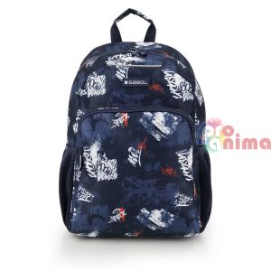 Ученическа раница за момче Gabol Dash Едно отделение и подплатен полиестерен гръб