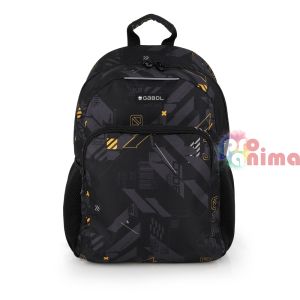 Ученическа раница за момче Gabol Byte Едно отделение и подплатен полиестерен гръб