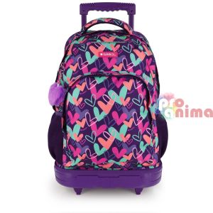 Ученическа раница за момиче Gabol Kokoro 1 отделение Свалящи се колелца