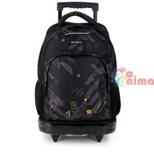 Ученическа раница за момче Gabol Byte 1 отделение Свалящи се колелца