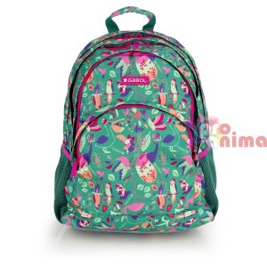 Ученическа раница за момиче Gabol Vida Три отделения Мрежест гръб