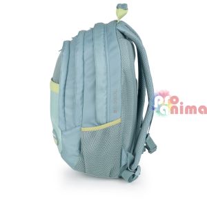 Раница за училище с покрити, двупосочни ципове Gabol Whisper, ментовозелена