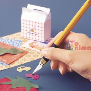 Скалпел (арт нож) OLFA AK-4/BP + 6 различни остриета