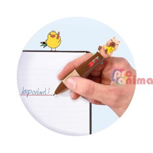 Химикалка с фигурка капибара, 4 цвята