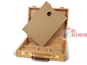 Дървен куфар за материали за рисуване Phoenix