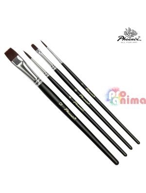 Комплект четки за рисуване с акрил и масло Phoenix Starter 2 4 бр.