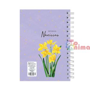 Бележник Drasca Spring Flowers Нарцис, 120 листа