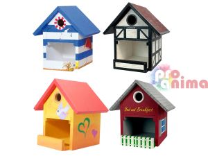 Дървен комплект за сглобяване DIY Къщичка за птици 
