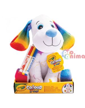 Плюшена играчка за оцветяване Crayola Куче + 3 бр. измиващи се маркери