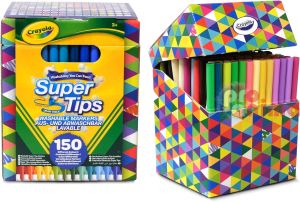 Флумастери Crayola Super Tips Измиваеми 150 цвята