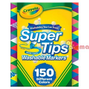 Флумастери Crayola Super Tips Измиваеми 150 цвята