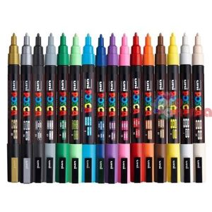Комплект акрилни маркери POSCA 3M 16 цвята