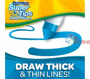 Флумастери Crayola Super Tips Измиващи се 50 цвята