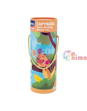 Детски пъзел Капибара 58 х 43 cm 100 части В цилиндър