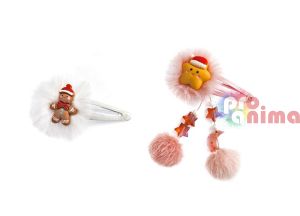Пухкави кръгчета за декорация 3 cm 50 бр. Бели
