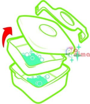 Кутия за храна Mаped с две отделения, 1400 ml
